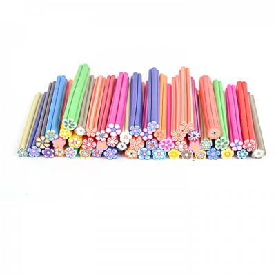 FIMO tyčinka (cane) mix malé kytičky 5 ks