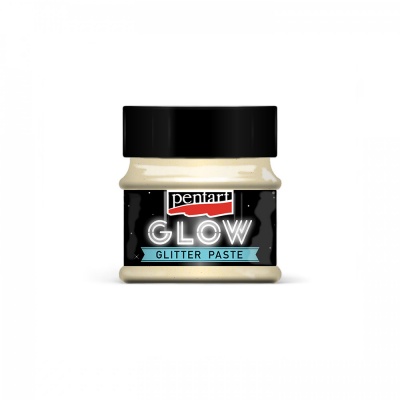 GLITROVÉ pasta svítí ve tmě, 50ml, Oranžově