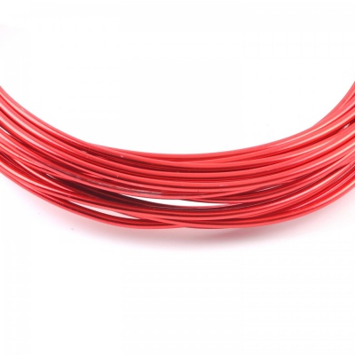 Hliníkový drát, 2 mm, červený, 1 m