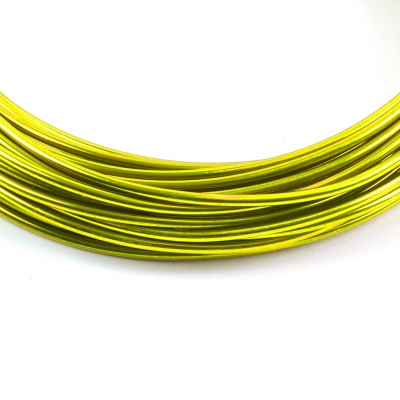 Hliníkový drát, 2 mm, světle zelený, 1 m
