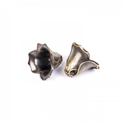 Kaplík kvítek masiv 22 mm starobronz