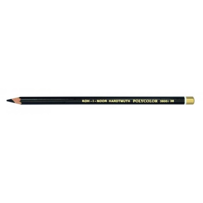 KOH-I-NOOR, tužka POLYCOLOR, pastelová, 6-hranná, černá