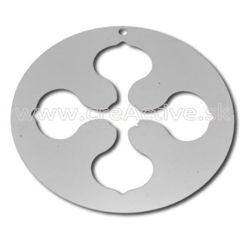 Kovový výsek kruh s výřezem 54 mm nerez