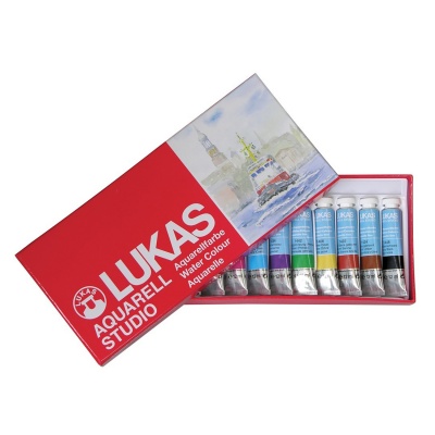 LUKAS Studio, Sada akvarelových barev, 12 x 10 ml
