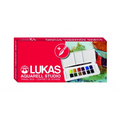 LUKAS Studio, Sada akvarelových barev, 13 ks, plastový box
