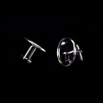 Manžetový knoflíček lůžko 25 mm, 2 ks postrieb. AG925