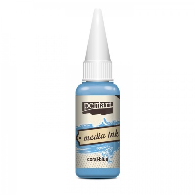 Media Ink inkoust 20 ml, modrá korálová