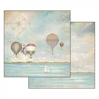 Oboustranný papír, 30,5 x 30,5 cm, Land baloons