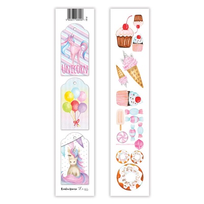 Pásek, papír na scrapbooking, Rainbow Unicorn P01