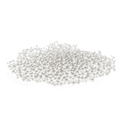 Pěnové dekorační kuličky, 3 mm, bílá, 10 g
