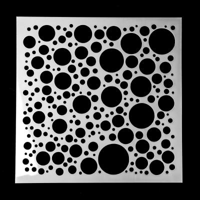 Plastová šablona, čtverec 13 x 13 cm, bubliny
