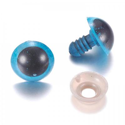 Plastové bezpečnostní oči 14 mm modré