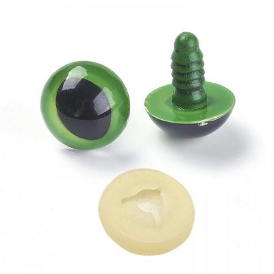 Plastové bezpečnostní oči 18,5 mm zelené