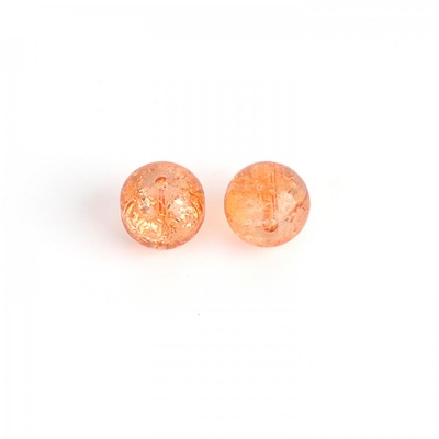 Praskačky kulička 6 mm sv. oranžová 10 ks