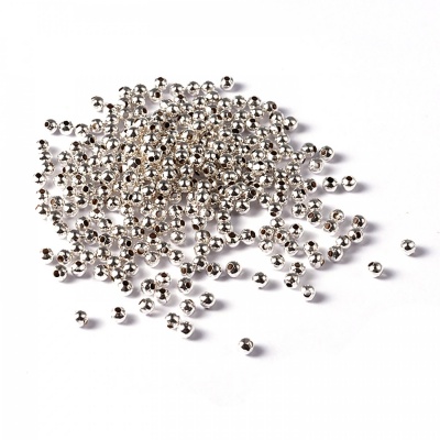 Předělovací korálky stříbrné 4 mm 50 ks