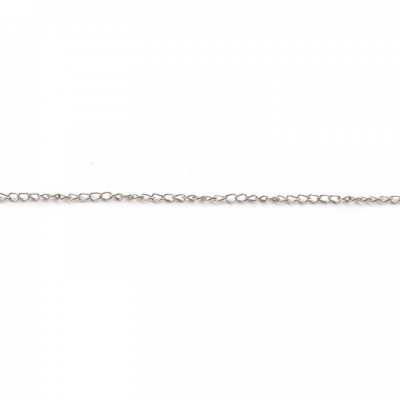 Řetízek platina, 3 x 2 mm, směřuje, 1 m