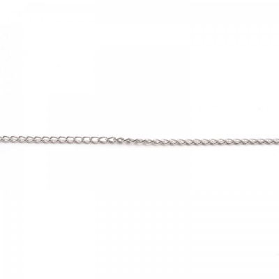 Řetízek platina 5 x 3 x 0,8 mm, 1 m