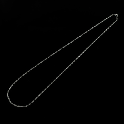 Řetízek se zapínáním, chirurgická ocel, zatočený, délka 54 cm
