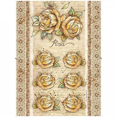 Rýžový papír, A4, Roses a květiny by Donatella