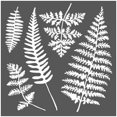 Šablona, Stamper, 18 x 18 cm, Leaves