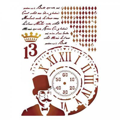 Šablona, Stamper, 20 x 15 cm, steampunk Man