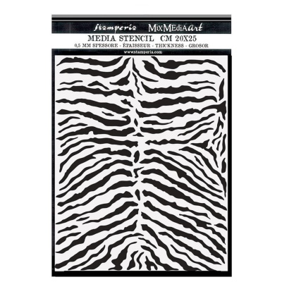 Šablona, Stamperia, 20 x 25 cm, vzor Savana Zebra