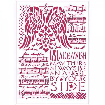 Šablona, Stamper, 21 x 29,7 cm, Music and wings