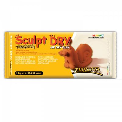 Samotvrdnoucí hlína Sculpt Dry 1 kg terrakota