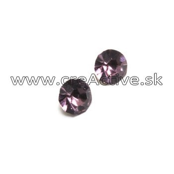 Štrasové kamínky tmavá fialová 3,6 mm 20ks