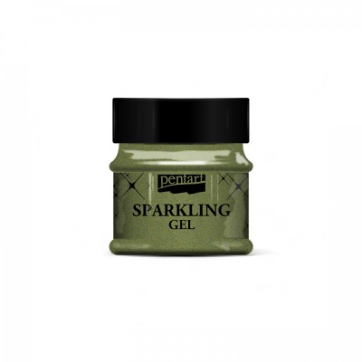 Třpytivý gel, 50 ml, olivová zlatá