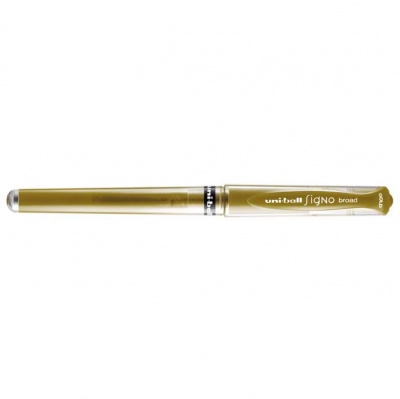 Uni Ball gelový roller UM-153 Signo Broad, 1 mm, zlatá