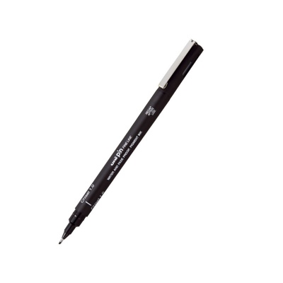 UNI PIN marker, klínový hrot, 1 mm černý