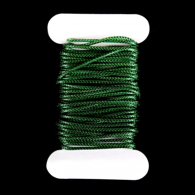 Voskovaná šňůrka 1,5 mm, zelená lesklá, 1 m