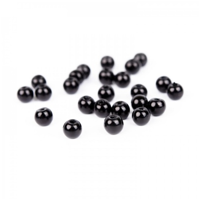 Voskované perly 4 mm černá 50 ks