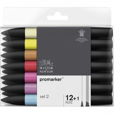 Winsor & Newton, Promarker sada 12 + 1 Set II
