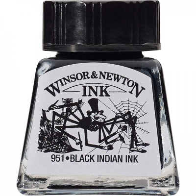 Winsor & Newton, Tuš černá 14 ml