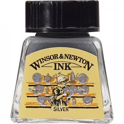 Winsor & Newton, Tuš stříbrná 14 ml