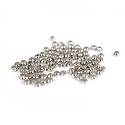 Přítlačný rokajl 2,5 mm platina 10 ks