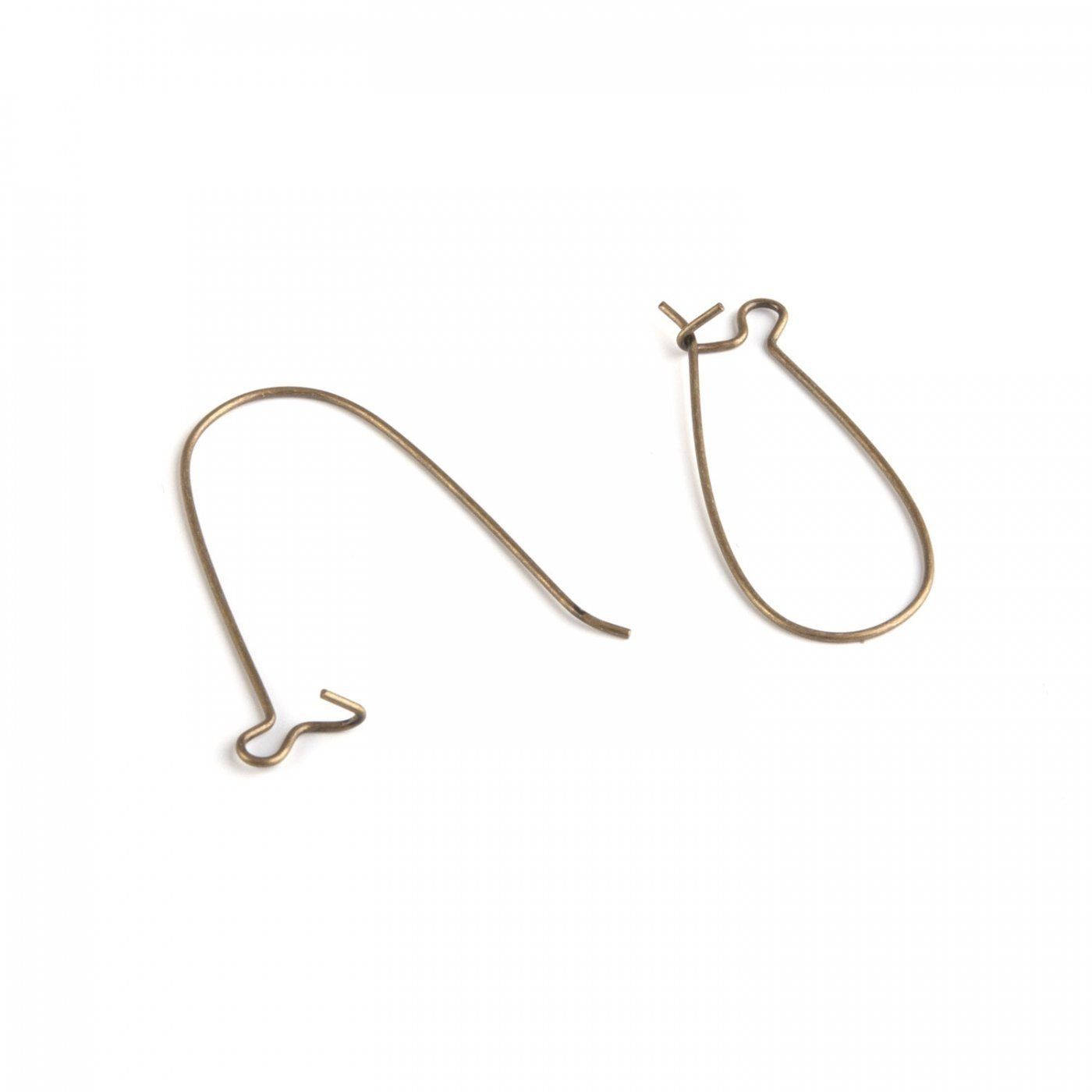 Mechanická náušnice 33 mm starobronz 10 ks