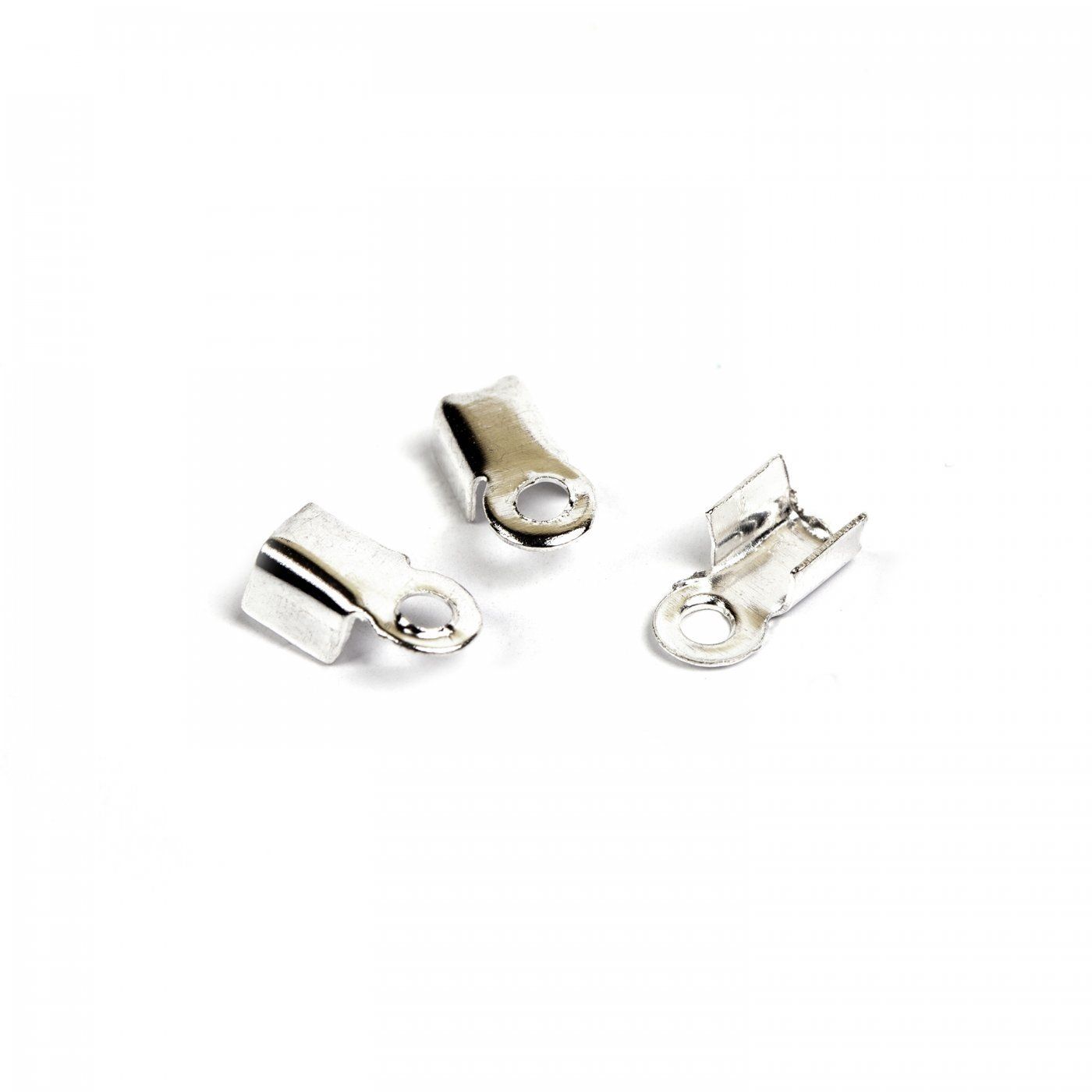 Koncovka stříbrná plochá 3 x 6 mm 10 ks
