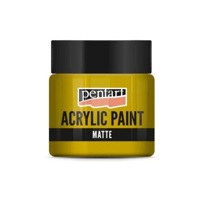 Akrylová barva matná 50 ml, okrová