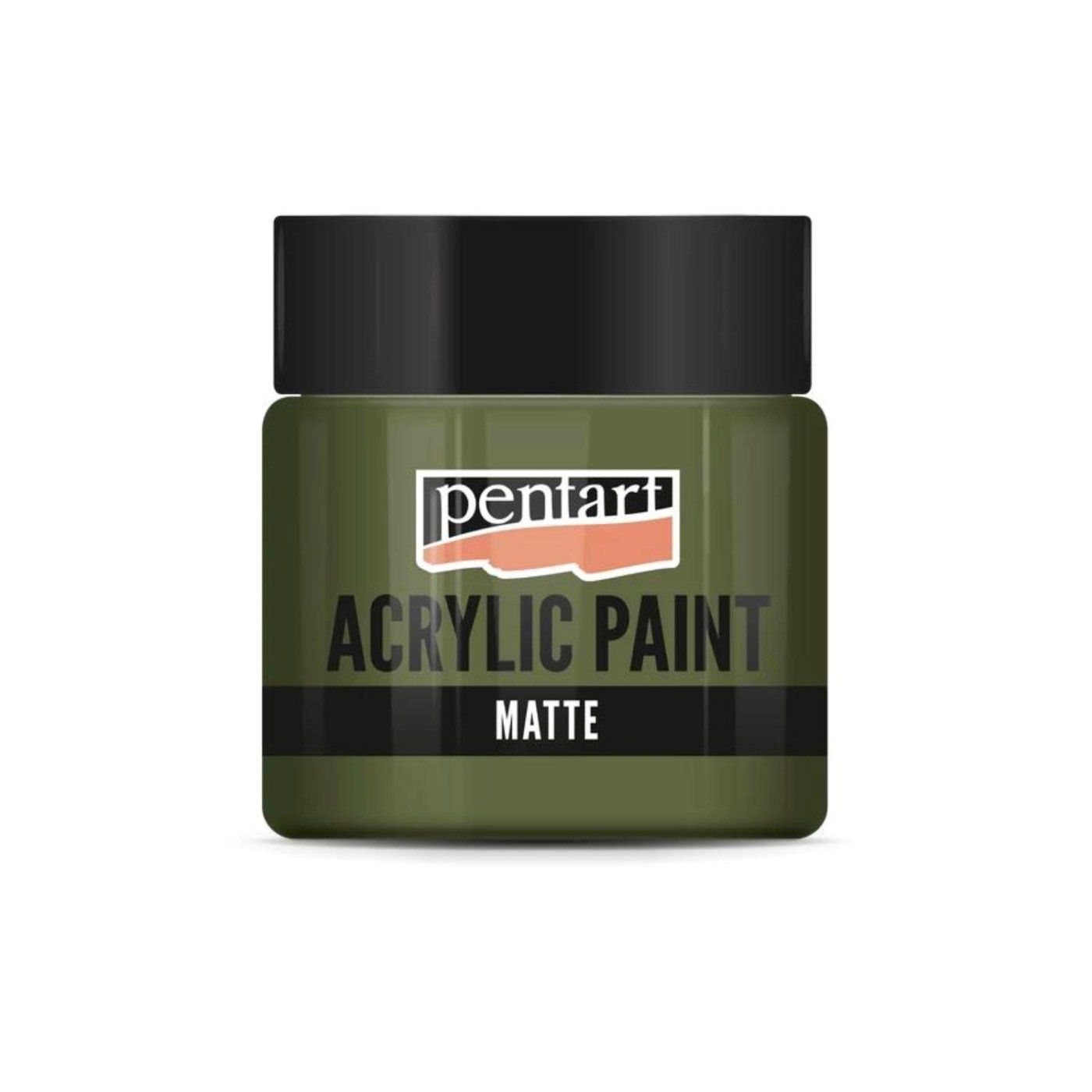 Akrylová barva matná 50 ml, khaki