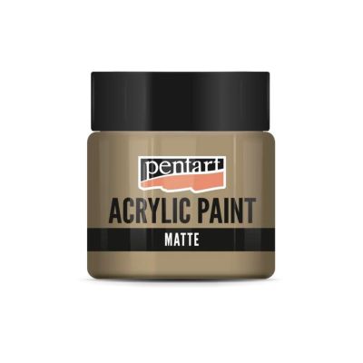 Akrylová barva matná 50 ml, lískový oříšek
