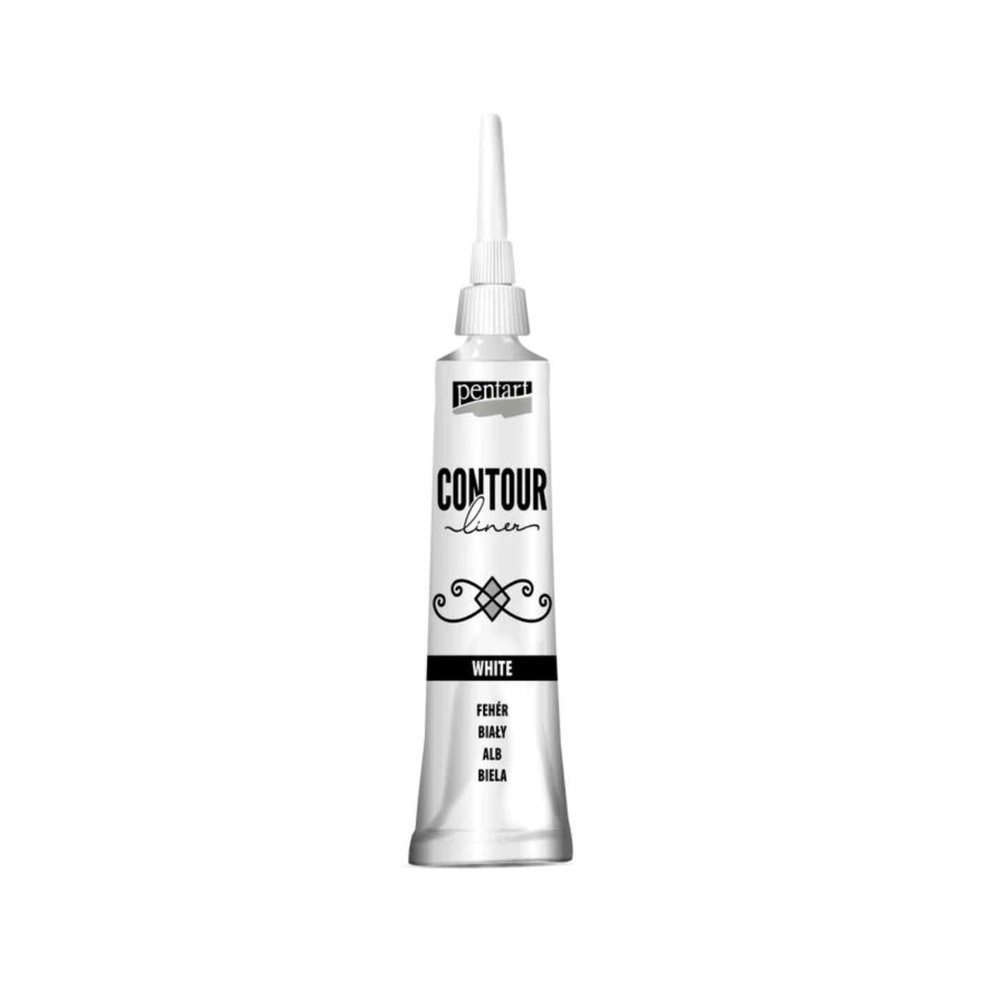 Univerzální konturovací barva 20 ml bílá