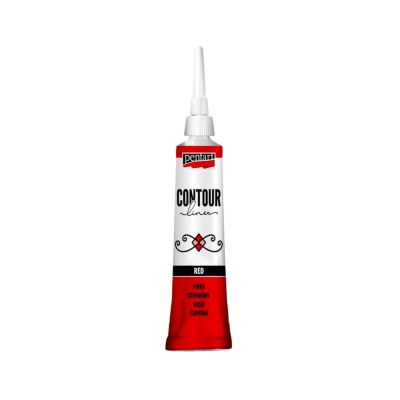 Univerzální konturovací barva 20 ml červená