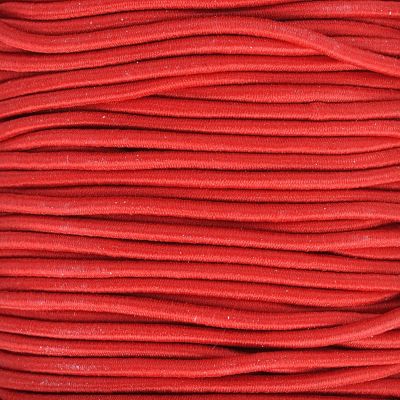 Elastická šňůrka kulatá, 2 mm, červená