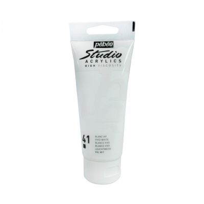 Studio Acrylics 100 ml, 41 Vivid white