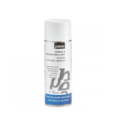 Lesklý lak na akrylové barvy, sprej, 200 ml