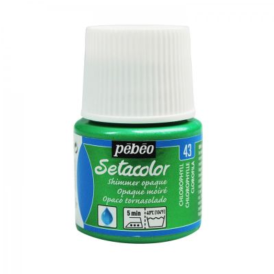Setacolor opaque 45 ml, 43 Shimmer chlorophyll