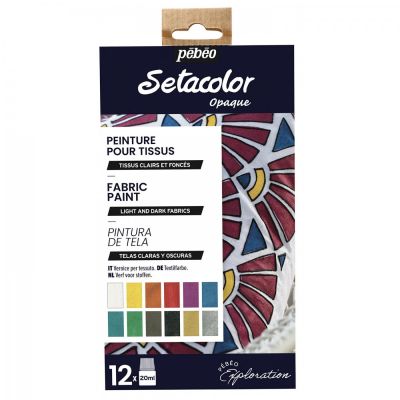 Setacolor opaque, sada velká 12 x 20 ml